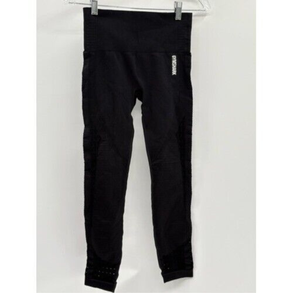 Gymshark Leggings Women Size XS‎ Black Compression Cut Out High Rise